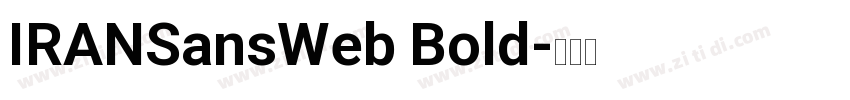 IRANSansWeb Bold字体转换